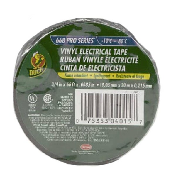Duck Brand Duck 668 0.75 in. x 66 ft. Premium Vinyl Cold Weather Electrical Tape 164726 - main